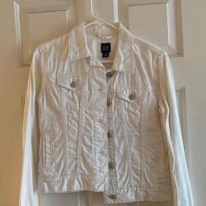 GAP Women's Cream Denim Jacket